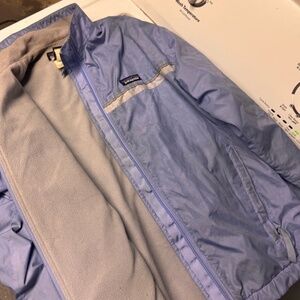 Patagonia girls jacket size 14 fleece lined windbreaker and comfortable coat